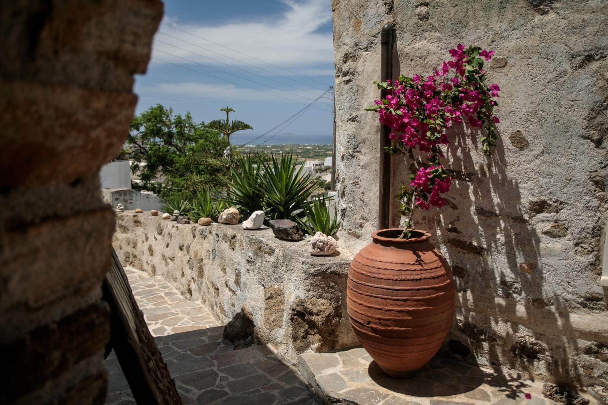 Themed House "Castle Halaros" View 17Th Century Villa Glinado Naxos Exterior foto