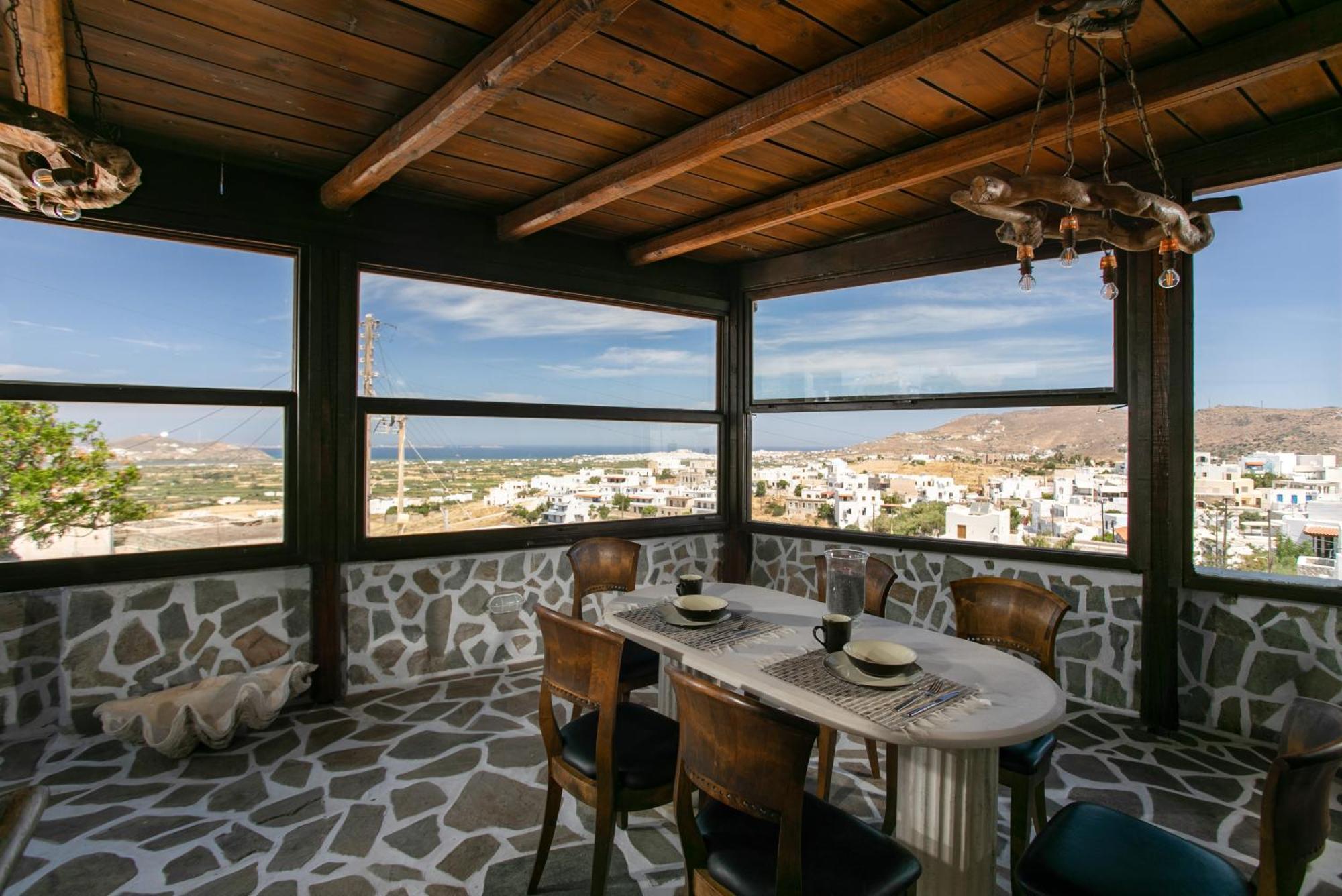 Themed House "Castle Halaros" View 17Th Century Villa Glinado Naxos Exterior foto